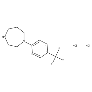 1-(5-(Trifluoromethyl)pyridin-2-yl)-1,4-diazepane dihydrochloride结构式