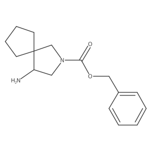 benzyl 4-amino-2-azaspiro[4.4]nonane-2-carboxylate结构式