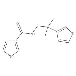 N-(2-methyl-2-(thiophen-3-yl)propyl)thiophene-3-carboxamide Structure