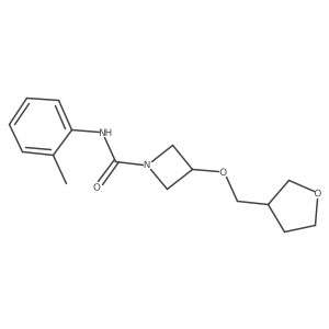 3-((tetrahydrofuran-3-yl)methoxy)-N-(o-tolyl)azetidine-1-carboxamide结构式