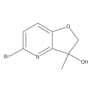 5-Bromo-3-methyl-2,3-dihydrofuro[3,2-b]pyridin-3-ol Structure