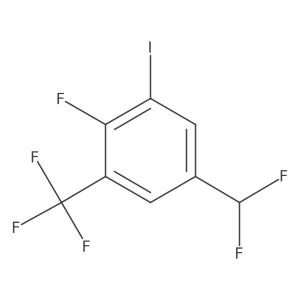 4-Fluoro-3-iodo-5-(trifluoromethyl)benzodifluoride结构式