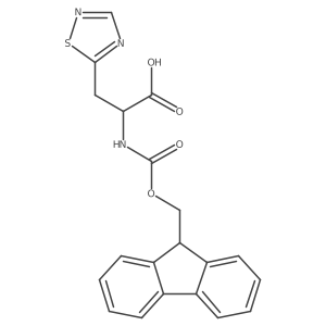 2-({[(9H-fluoren-9-yl)methoxy]carbonyl}amino)-3-(1,2,4-thiadiazol-5-yl)propanoic acid结构式