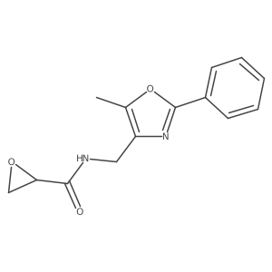 N-[(5-Methyl-2-phenyl-1,3-oxazol-4-yl)methyl]oxirane-2-carboxamide结构式