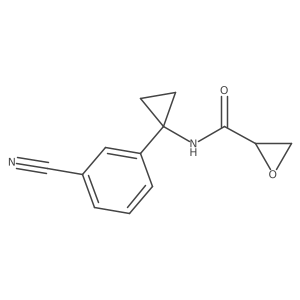 N-[1-(3-Cyanophenyl)cyclopropyl]oxirane-2-carboxamide Structure