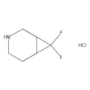 11,11-Difluoro-3-azatricyclo[4.4.1.01,6]undecane;hydrochloride结构式