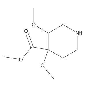 methyl (3R,4S)-3,4-dimethoxypiperidine-4-carboxylate Structure