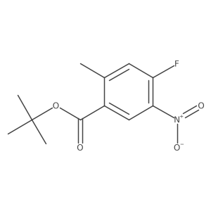 tert-Butyl 4-fluoro-2-methyl-5-nitrobenzoate结构式