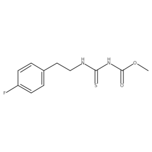 methyl N-{[2-(4-fluorophenyl)ethyl]carbamothioyl}carbamate结构式