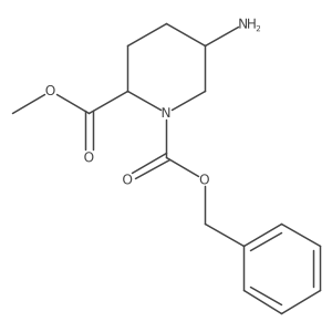 1-Benzyl 2-methyl (2R,5R)-5-aminopiperidine-1,2-dicarboxylate Structure