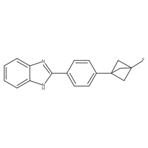 2-(4-(3-Fluorobicyclo[1.1.1]pentan-1-yl)phenyl)-1H-benzo[d]imidazole结构式