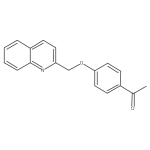 1-[4-(Quinolin-2-ylmethoxy)-phenyl]-ethanone结构式