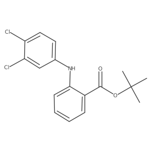Tert-butyl 2-[(3,4-dichlorophenyl)amino]benzoate Structure