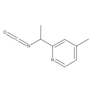 2-(1-Isocyanatoethyl)-4-methylpyridine结构式