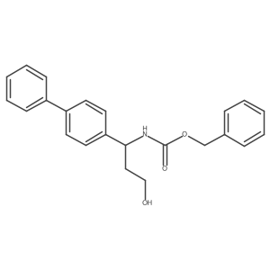 benzyl N-[(1S)-1-{[1,1'-biphenyl]-4-yl}-3-hydroxypropyl]carbamate Structure