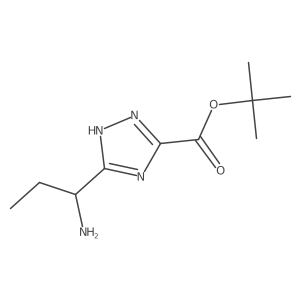tert-butyl 3-[(1S)-1-aminopropyl]-1H-1,2,4-triazole-5-carboxylate Structure