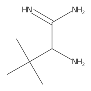 2-Amino-3,3-dimethylbutanimidamide结构式