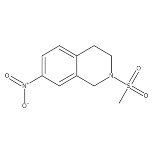 2-(Methylsulfonyl)-7-nitro-1,2,3,4-tetrahydroisoquinoline结构式