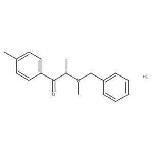 2-(Benzyl(methyl)amino)-1-(p-tolyl)propan-1-one,monohydrochloride Structure