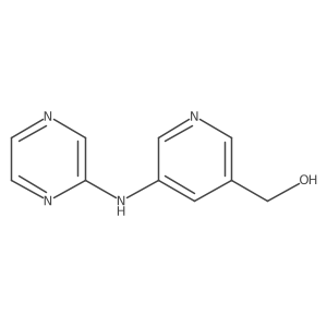 (5-(Pyrazin-2-ylamino)pyridin-3-yl)methanol Structure