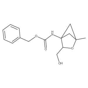 benzyl N-[3-(hydroxymethyl)-1-methyl-2-oxabicyclo[2.1.1]hexan-4-yl]carbamate结构式