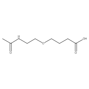 4-(2-Acetamidoethoxy)butanoic acid结构式