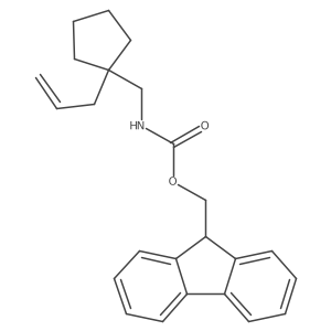 (9H-fluoren-9-yl)methyl N-{[1-(prop-2-en-1-yl)cyclopentyl]methyl}carbamate Structure