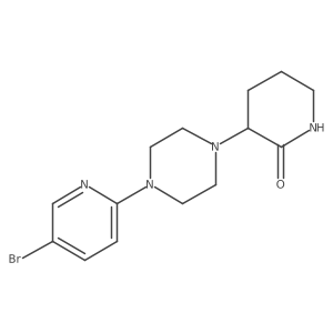 3-[4-(5-Bromopyridin-2-yl)piperazin-1-yl]piperidin-2-one结构式