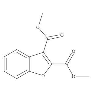 Dimethyl benzofuran-2,3-dicarboxylate Structure