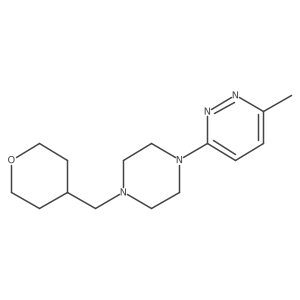 3-Methyl-6-{4-[(oxan-4-yl)methyl]piperazin-1-yl}pyridazine Structure
