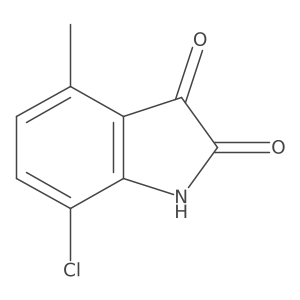 7-chloro-4-methyl-2,3-dihydro-1H-indole-2,3-dione结构式