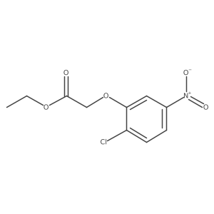 Ethyl 2-(2-chloro-5-nitrophenoxy)acetate结构式