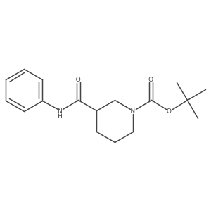 (R)-1-Boc-piperidine-3-carboxylic acid phenylamide结构式
