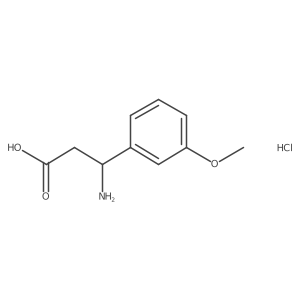 (S)-3-Amino-3-(3-methoxyphenyl)propanoic acid hydrochloride结构式