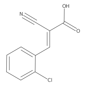 (2E)-3-(2-Chlorophenyl)-2-cyanoacrylic acid Structure