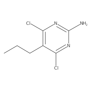 4,6-Dichloro-N-propyl-2-pyrimidinamine结构式