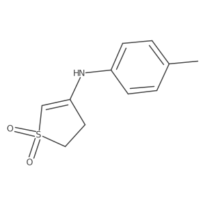 4-[(4-Methylphenyl)amino]-2,3-dihydro-1lambda6-thiophene-1,1-dione Structure