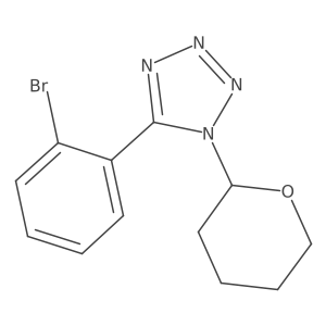 5-(2-bromophenyl)-1-(tetrahydropyran-2-yl)-1H-tetrazole Structure