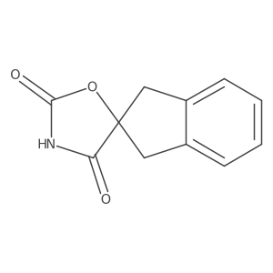 1,3-dihydro-2'H,4'H-spiro[indene-2,5'-[1,3]oxazolidine]-2',4'-dione结构式
