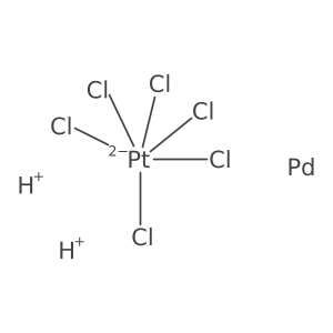 Hexachloroplatinum(2-);hydron;palladium结构式