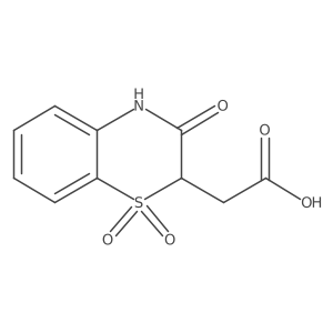 2-(1,1,3-Trioxo-4H-1lambda6,4-benzothiazin-2-yl)acetic acid Structure