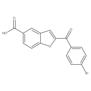 2-(4-Bromobenzoyl)-5-benzofurancarboxylic acid Structure