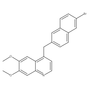 4-(6-Bromo-naphthalen-2-ylmethyl)-6,7-dimethoxy-quinoline结构式