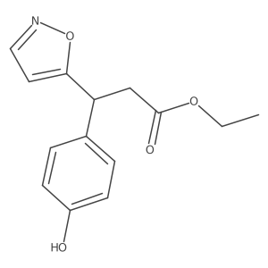 Ethyl 3-(4-hydroxyphenyl)-3-(isoxazol-5-yl)propanoate Structure