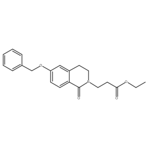Ethyl 3-(6-(benzyloxy)-3,4-dihydro-1-oxoisoquinolin-2(1h)-yl)propanoate Structure