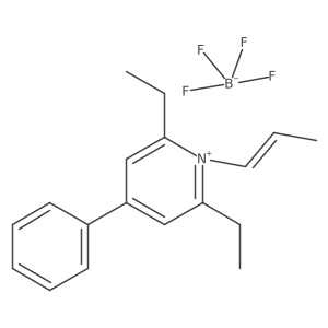 2,6-diethyl-4-phenyl-1-[(E)-prop-1-enyl]pyridin-1-ium;tetrafluoroborate结构式
