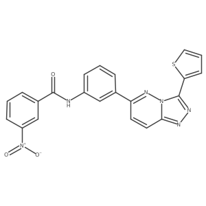 3-nitro-N-(3-(3-(thiophen-2-yl)-[1,2,4]triazolo[4,3-b]pyridazin-6-yl)phenyl)benzamide Structure