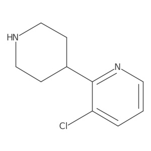 3-Chloro-2-(piperidin-4-yl)pyridine Structure