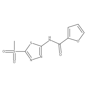 N-(5-(methylsulfonyl)-1,3,4-thiadiazol-2-yl)furan-2-carboxamide Structure