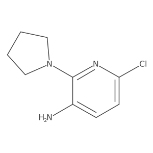 6-Chloro-2-(pyrrolidin-1-yl)pyridin-3-amine Structure